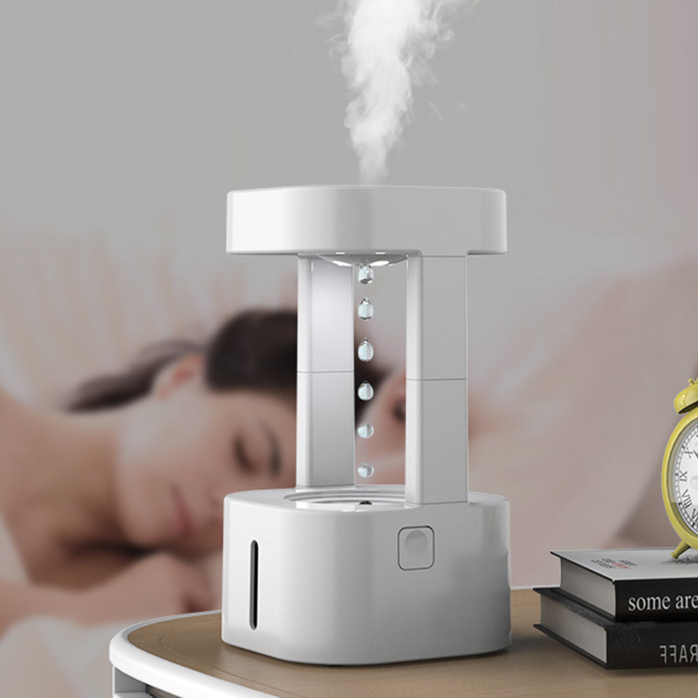 Anti-gravity drop humidifier