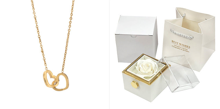 Rotating Rose Jewelry Box