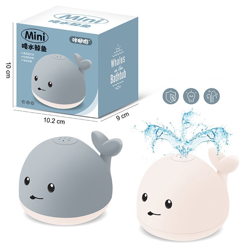 Baby Whale Spray Bath Toy with Lights and Music