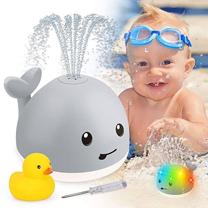 Baby Whale Spray Bath Toy with Lights and Music