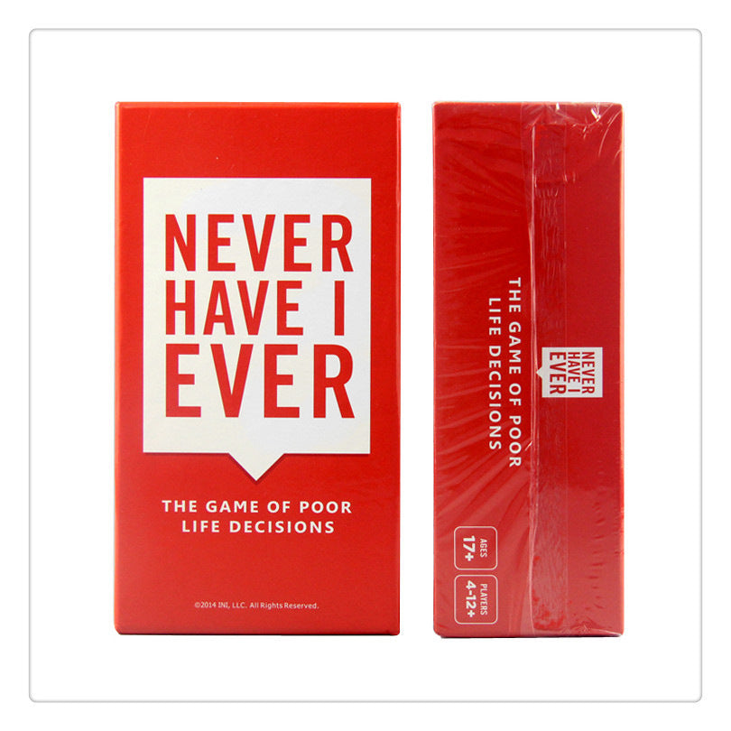 Never Have I Ever Basic Board Game Card