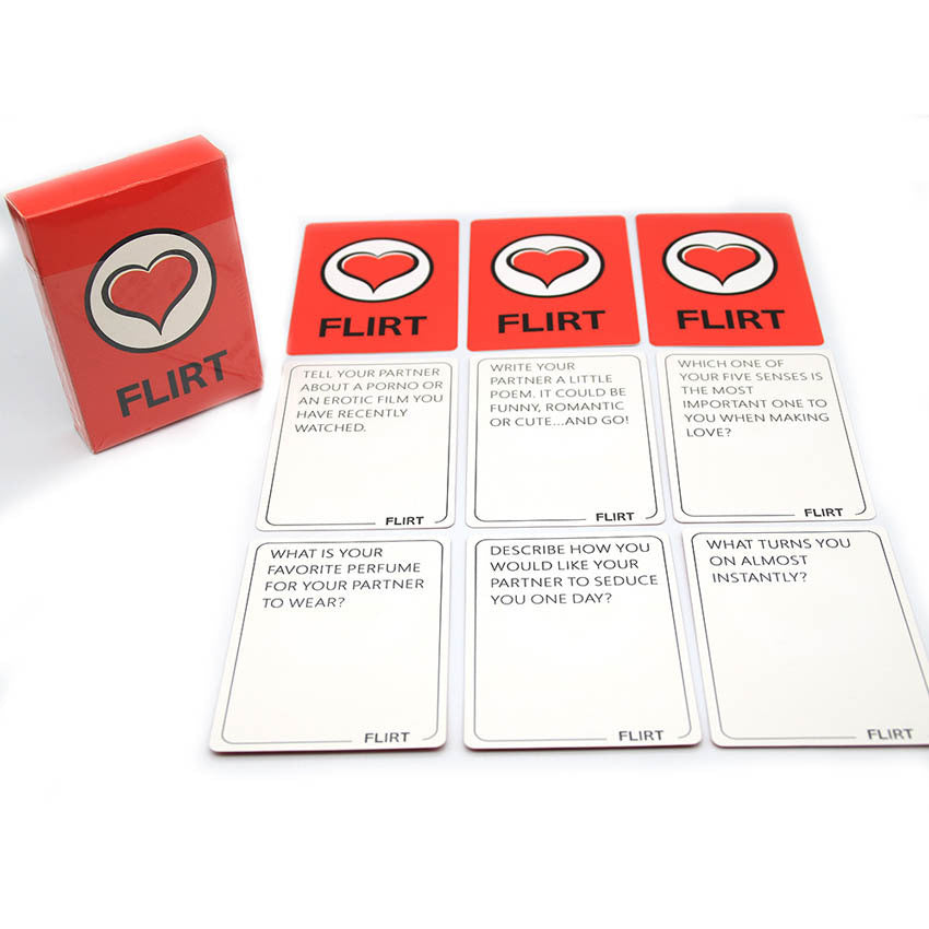 Talk Flirt Dare
Three-in-one couple card game