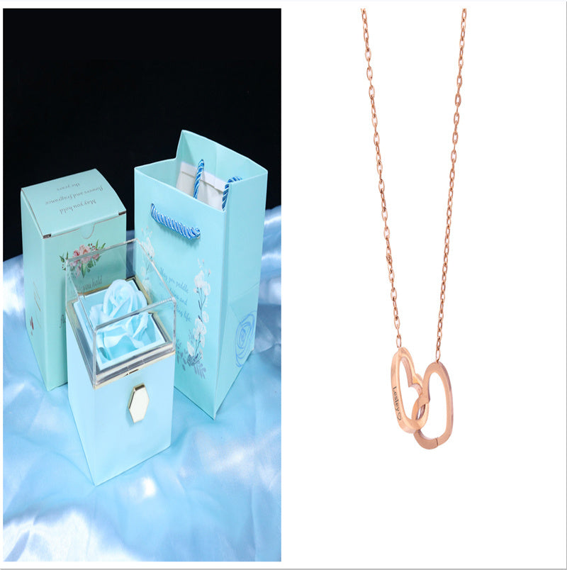 Rotating Rose Jewelry Box