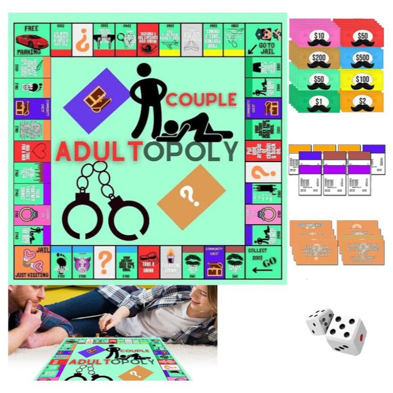 Adultopoly Game Night Board Game