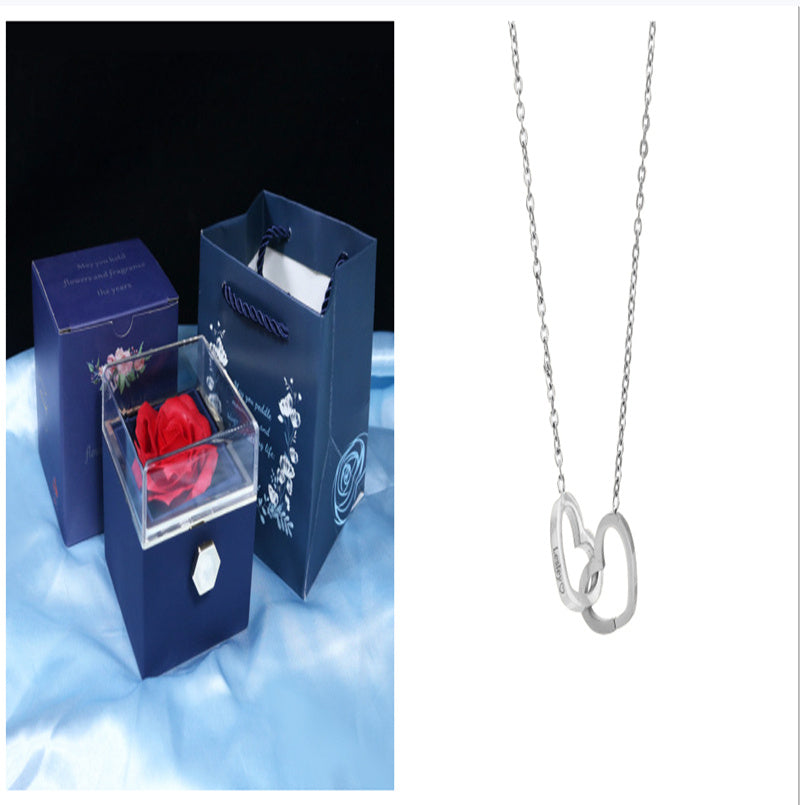 Rotating Rose Jewelry Box