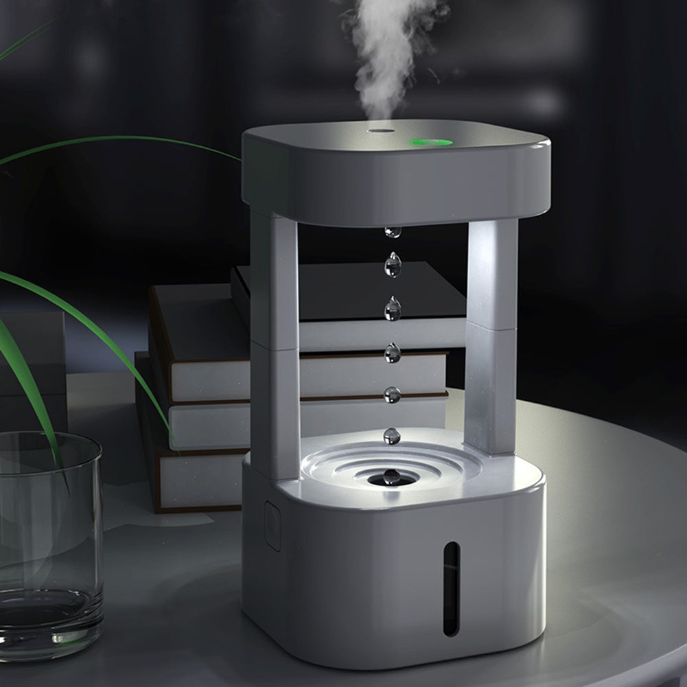 Anti-gravity drop humidifier