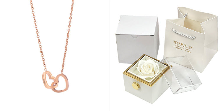 Rotating Rose Jewelry Box
