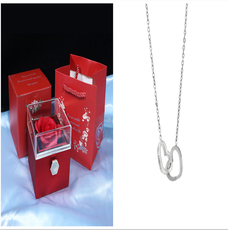 Rotating Rose Jewelry Box