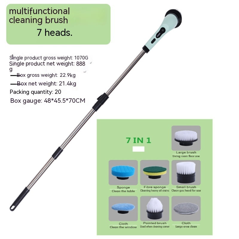 Cordless electric cleaning brush