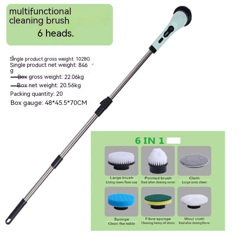 Cordless electric cleaning brush
