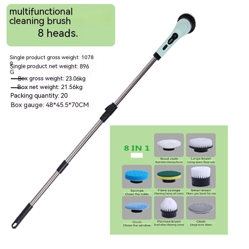 Cordless electric cleaning brush