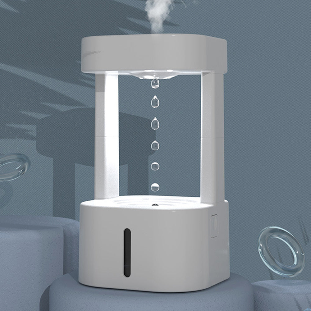 Anti-gravity drop humidifier