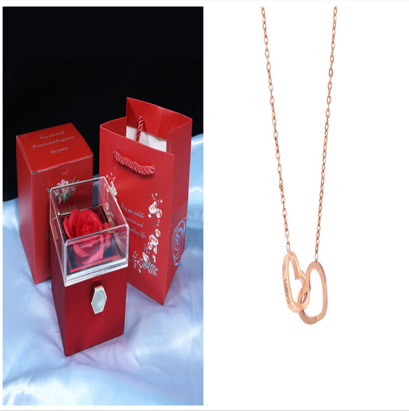 Rotating Rose Jewelry Box
