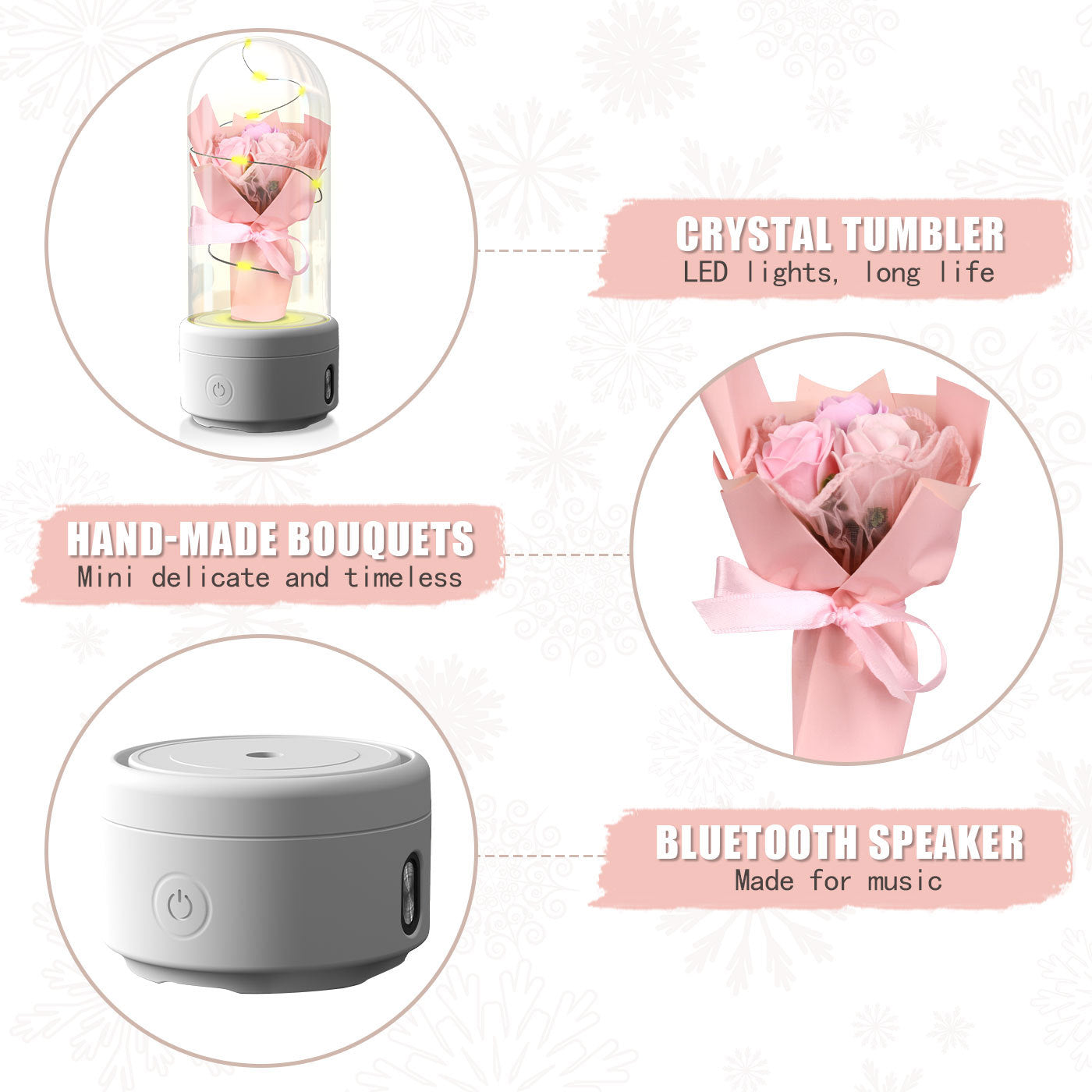 2-in-1 Bouquet LED Light & Bluetooth Speaker
