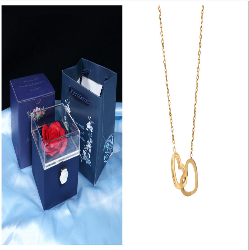 Rotating Rose Jewelry Box
