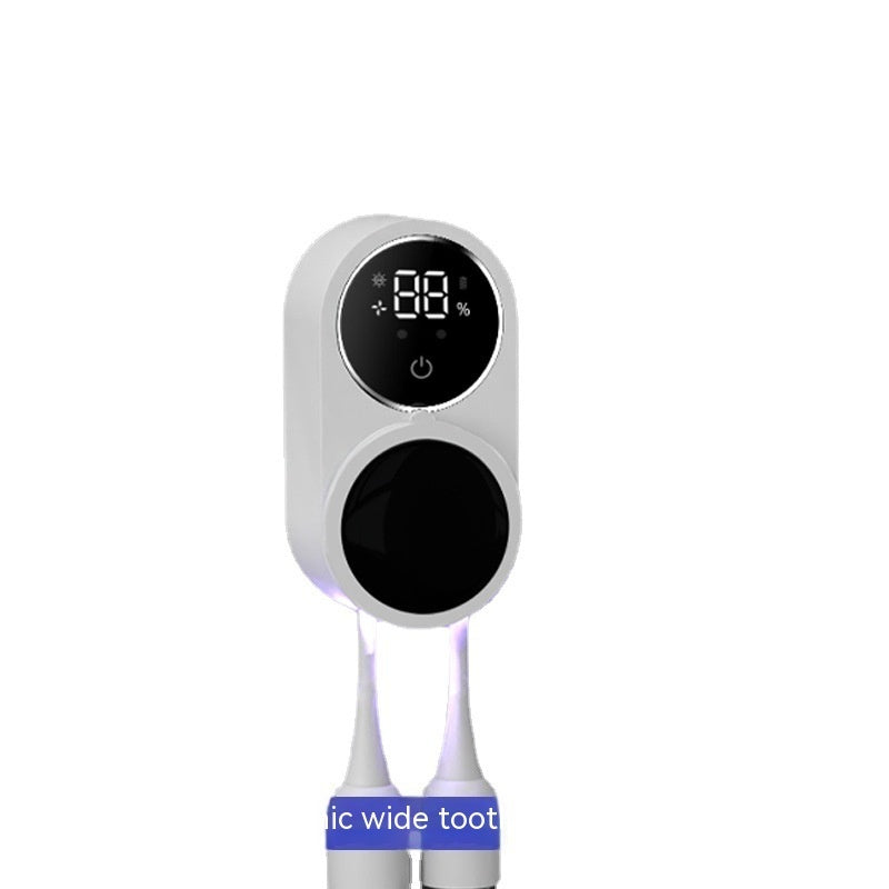 UV disinfecting toothbrush holder
