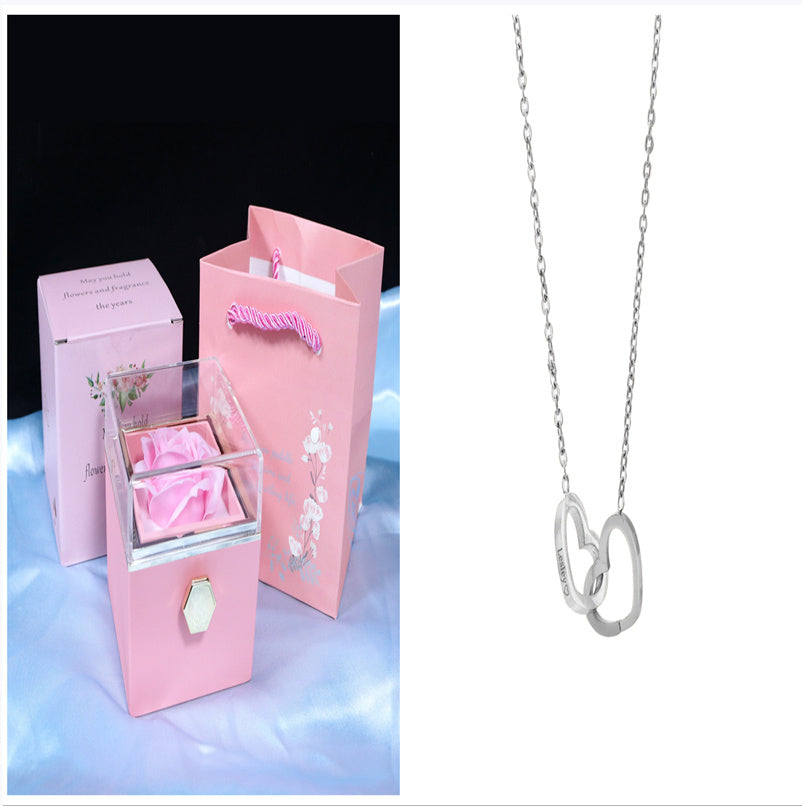 Rotating Rose Jewelry Box