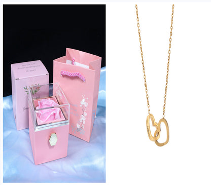 Rotating Rose Jewelry Box