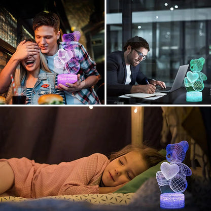 Threeddy Bear Night Light